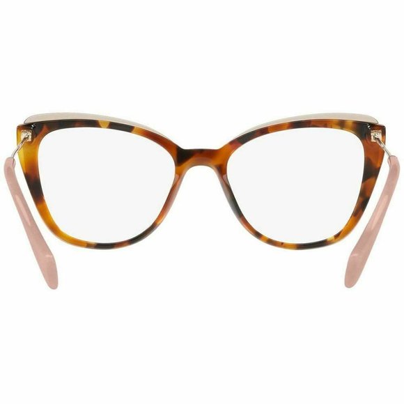 Miu Miu Cat Eye Eyeglasses Havana W/Demo Lens